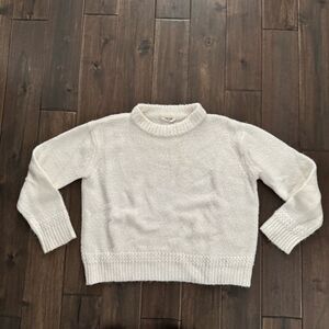 Double Zero Winter White Cozy Crewneck Sweater S